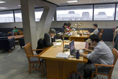 picture of the graduate student reading room